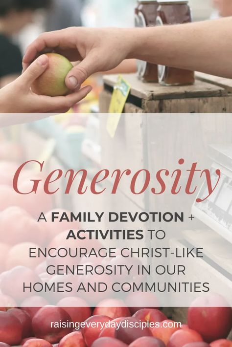 Generosity Activities, Sermons For Kids, Character Challenge, Childrens Sermons, Family Bible, Teaching Game, Preschool Lesson Plan, Family Devotions, How To Teach Kids