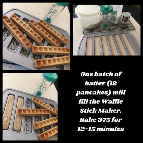 Waffle Sticks Recipe, Waffle Pan, Waffle Sticks, Chef Dishes, Pampered Chef Party, Pampered Chef Consultant, Pampered Chef Recipes, Pan Recipes, Cooking Gadgets