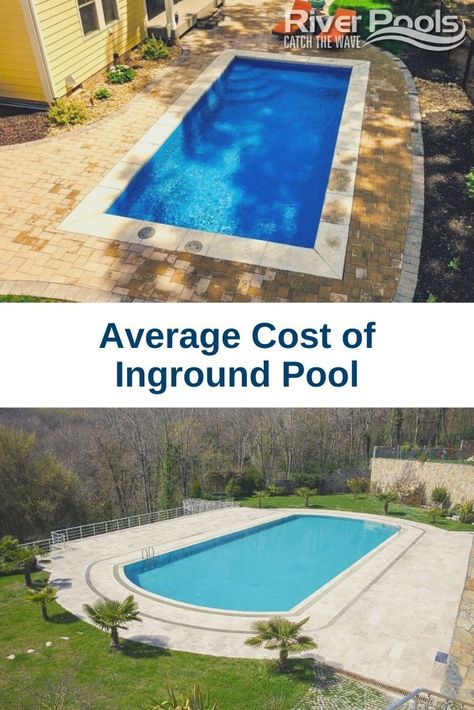 Pool Sizes Inground, Cheap Inground Pool, Inground Pool Pricing, Inground Pool Cost, Swimming Pool Cost, Swimming Pool Prices, Small Inground Pool, Inground Pool Designs, Small Backyard Design Layout