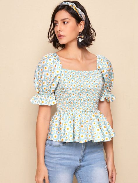 Fancy Top, Outfit Elegantes, Womens Trendy Dresses, Fancy Tops, Trendy Dress Outfits, Fashion Tops Blouse, Sleeves Designs For Dresses, Trendy Fashion Tops, Stylish Dresses For Girls