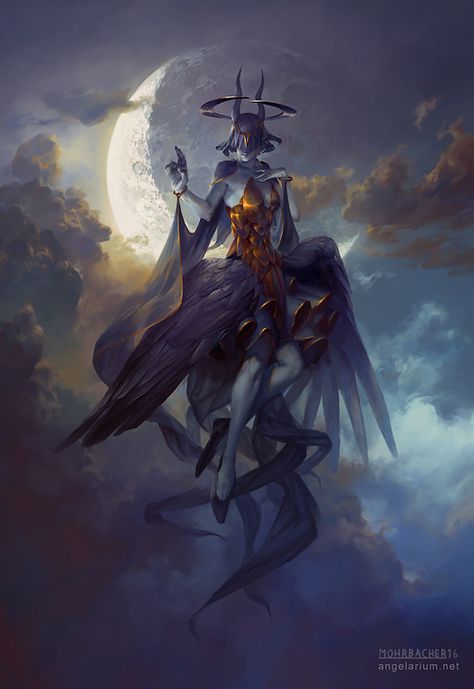 Lailah | The Demonic Paradise Wiki | Fandom Peter Mohrbacher, 다크 판타지, Angels And Demons, Arte Fantasy, 판타지 아트, Monster Art, Angel Art, 영감을 주는 캐릭터, An Angel