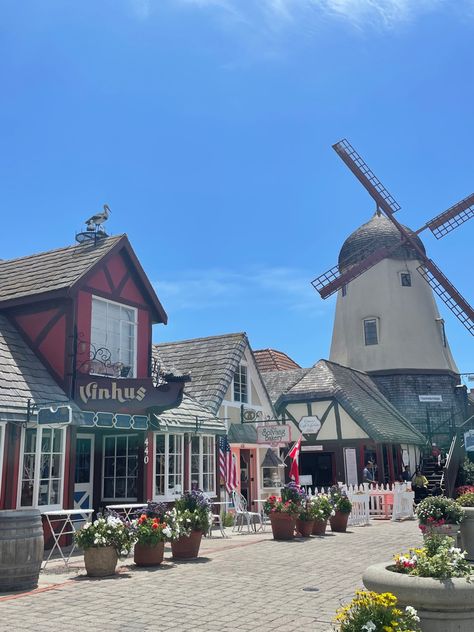 Solvang California Aesthetic, Solvang California, California Pictures, California Aesthetic, Palm Springs California, 2024 Vision, Travel Inspo, Palm Springs, Spring Break