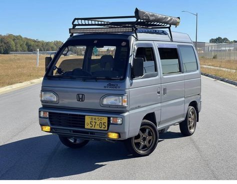 Honda Acty Van, Acty Van, Kei Van, Mini Trucks 4x4, Kei Cars, Car Diy, Kei Car, Chevy Van, Car Camper