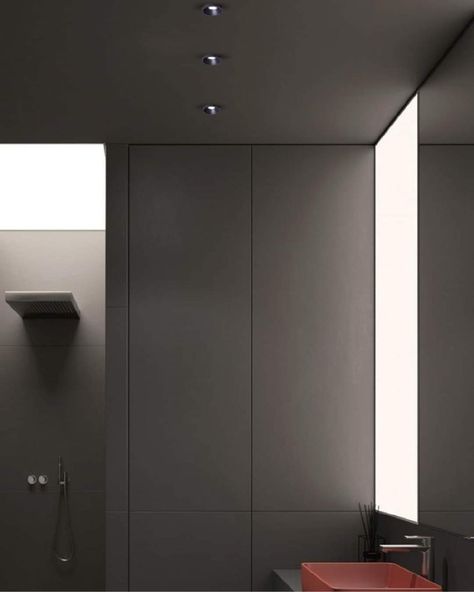 VK Leading Light Since 1978 | Playful and super discrete, recessed ceiling spotlights, this lighting fixture is an inspiration for both functional and artful… | Instagram Dark Bathroom Ceiling, Recess Lights, Recessed Ceiling Spotlights, Ceiling Color, Dark Bathroom, Dark Bathrooms, Colored Ceiling, Bathroom Ceiling, Ceiling Spotlights