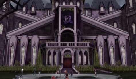 Monster High Bloxburg, Monster High School Layout, Monster High School Building, Monster High School Background, Monster High School Aesthetic, Monster High Shifting, Monster High Desktop Wallpaper, Monster High Wallpaper Laptop, Monster High Background