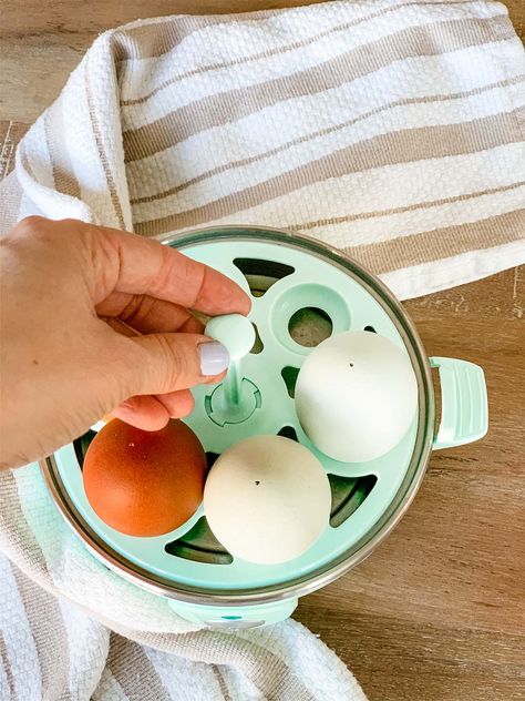 Favorite Things – Easy Egg Cooker Dash Egg Cooker Recipes, Dash Egg Cooker, Products For Makeup, Kitchen Materials, Cooking Eggs, Food Tutorials, Making Hard Boiled Eggs, Egg Cookers, Perfect Hard Boiled Eggs