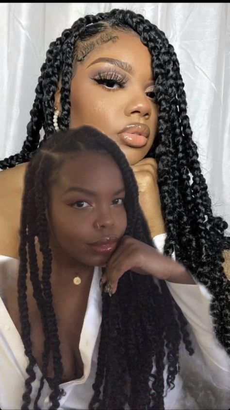 #passionbraids #naturalhairstyles #boxbraids Mini Passion Braids, Passion Braids, Alt Hairstyles, Curls For The Girls, Dress Ankara, African Print Dress Ankara, Braided Styles, Cool Braid Hairstyles, Cool Braids