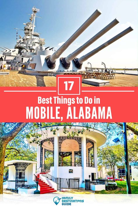 17 Best Things to Do in Mobile, AL — Top Activities & Places to Go! Uss Alabama, Alabama Vacation, Alabama Travel, Southern Cities, Huntsville Alabama, Mobile Alabama, Sweet Home Alabama, Beautiful Park, Modern Buildings