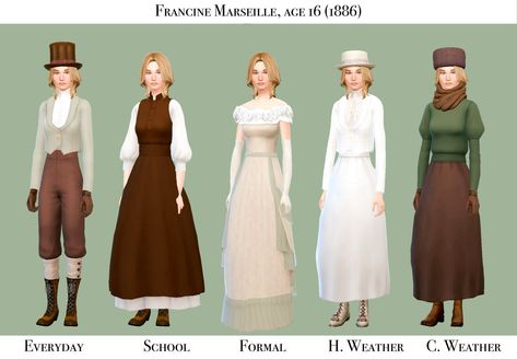 After Michiko and Amir come Georges and Francine Marseille, the classic enigmatic twins of the school. Born in the French countryside to an aging father and a distant mother, the twins spent most of… Sims 1890 Cc, Sims 4 Decades Challenge Mods, Sims 4 1870s Cc, 1800s Sims 4 Cc, Sims 4 Regency Hair, Sims 4 Edwardian Cc, Sims 4 1890 Cc, Sims 4 Steampunk Cc, Victorian Sims 4