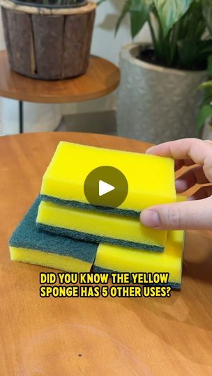 899K views · 12K reactions | Yellow Sponge Hacks 🤩 | Yellow Sponge Hacks 🤩 | By My Tips Book | Facebook Sponge Hacks, Housekeeping Tips, Household Management, Scrub Sponge, Kitchen Cleaning Hacks, Household Cleaning Tips, Beauty Sponge, Laundry Hacks, Diy Household