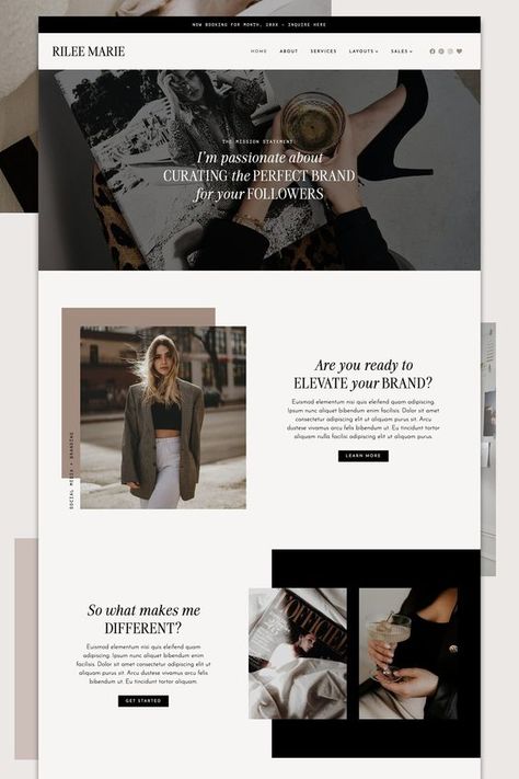 Modern Sleek Website Design, Black And White Website Design Inspiration, Blog Site Design Inspiration, Sleek Website Design Inspiration, Stylish Website Design, Elementor Font Pairing, Modern Business Website Design, Website Design Inspiration Architecture, Editorial Website Design Inspiration