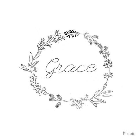 .: Grace Tattoo Ideas, Mickey Tattoos, Grace Calligraphy, Grace Name, Grace Sign, Grace Tattoos, Grace Rose, Grace Art, Name Embroidery