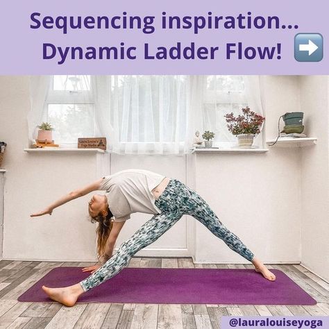 Yoga Daily Progress on Instagram: "Follow @yogadailypractice ✨ SEQUENCING INSPIRATION ➡️ LADDER FLOW! - Post By @lauralouiseyoga - Here’s a strong & dynamic full body ladder flow! Ladder flows are sequences that build on each other by adding a few poses per round and then repeating the flow. It gives time to hold poses and also some quick one breath to movement sequences, which makes ladder flows a great builder for strength, flexibility and stamina! . THE FLOW⤵️ Each time you add a new pose - Ladder Flow Yoga Sequence, New Pose, Yoga Daily, Boat Pose, Daily Progress, Hips Dips, Yoga Sequence, Yoga Sequences, Yoga Flow