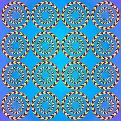 … have they stopped moving? damn those ravers! Optical Illusions Brain Teasers, Image Illusion, Eye Tricks, Cool Illusions, Cool Optical Illusions, Visual Illusion, Art Optical, Optical Art, Optical Illusions Art