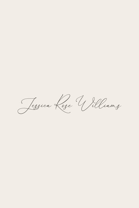 Beautifully simple, handwritten, minimal, romantic and thoughtful logo design and brand design for Jessica Rose Williams, a writer, photographer and lifestyle blogger based in the Peak District, UK. Jessica writes about minimalism, self care, capsule wardrobes, slow living, creativity and more. Designed by Jack Watkins. Branding Symbols, Jessica Rose Williams, Rose Williams, Jessica Rose, Simple Logo Design, Brand Color Palette, Brand Studio, Peak District, Simple Logo