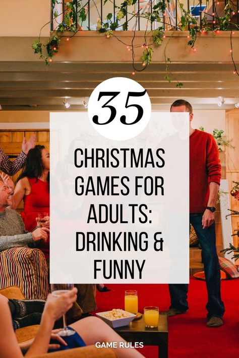 Whether you're looking for christmas party drinking games for adults for christmas party games for adults groups, we've got you covered with these 35 christmas party games for adults! Party Drinking Games For Adults, Christmas Party Drinking Games, Staff Party Games, Adult Party Games Funny, Adult Games Party, Party Drinking Games, Drinking Games For Adults, College Party Games, Funny Drinking Games