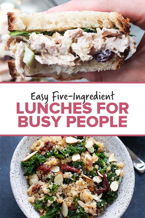 Packable Lunches, Packable Lunch, Bean And Vegetable Soup, Delicious Chicken Salad, Healthy Lunches For Work, Homemade Lunch, Healthy Lunches For Kids, Healthy Chicken Salad, Easy Pasta Salad