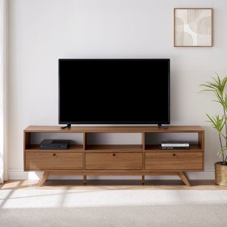 Hdb Bathroom, Wooden Media Console, Mid Century Modern Storage, Storage Tv Stand, Tv Stand With Drawers, Tv Stand Cabinet, Electric Fireplace Tv Stand, Cubby Storage, Fireplace Tv Stand