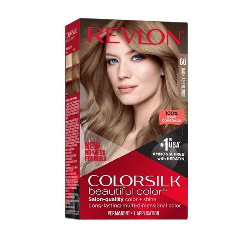 Long Lasting Hair Color, Revlon Hair Color, Ammonia Free Hair Color, Hair Color At Home, How To Dye Hair At Home, Free Coupons By Mail, Revlon Colorsilk, Dark Ash Blonde, Revlon Professional