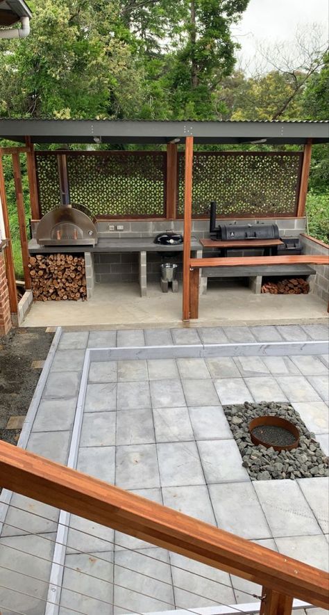 Rustic Outdoor Kitchens, Outdoor Grill Area, Outdoor Bbq Area, Outdoor Grill Station, Outdoor Cooking Area, Backyard Area, Outdoor Kitchen Plans, Build Outdoor Kitchen, Outdoor Bbq Kitchen