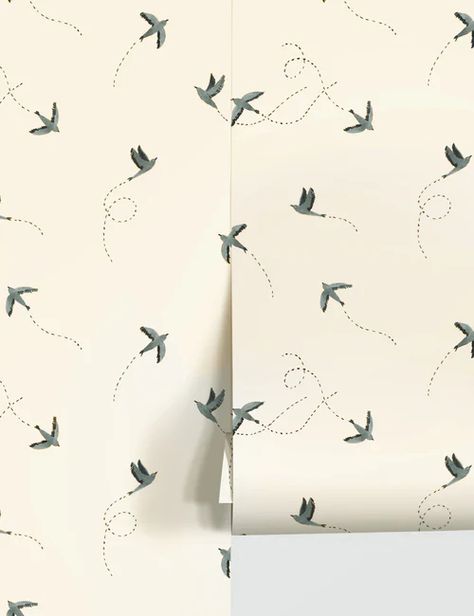 Floral And Bird Wallpaper, Sparrow Wallpaper, Airy Kitchen, Light Landscape, Bright Living Room, Light Well, Lulu And Georgia, Bedding Essentials, Bird Wallpaper