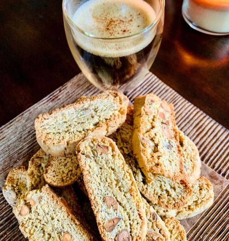 Cardamom Biscotti Recipe, Unique Biscotti Flavors, Cardamom Cookies Recipe, Biscotti Flavors, Cardamom Recipe, Steaming Cup Of Coffee, Biscotti Recipes, Mediterranean Desserts, Cardamom Cookies