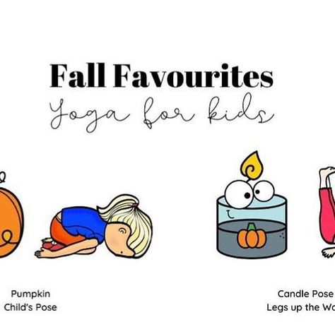 Fall Yoga, Yoga Kids, Kids Yoga, Fall Fruits, Pumpkin Candles, Free Falling, Yoga For Kids, Fall Favorites, Flash Cards