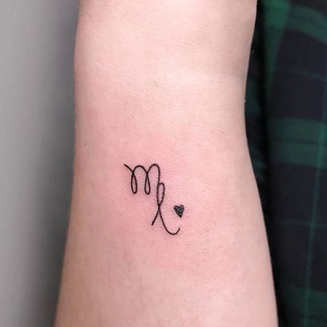 Virgo Tattoo Designs, Horse Shoe Tattoo, Scorpio Tattoo, Virgo Tattoo, Cool Tattoo, Omerta Tattoo, Mother Daughter Tattoos, Tattoos For Daughters, Matching Tattoos