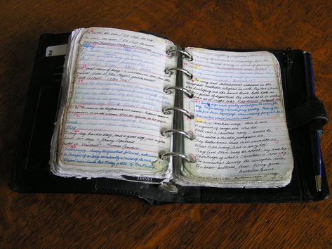 https://flic.kr/p/hT9qv | pocket filofax | I carry this note book around all the time. It contains a diary, notebook, commonplace book, accounts, addresses etc Blank Books, Moleskine Journal, Commonplace Book, Pocket Planner, Beautiful Notebooks, Journal Aesthetic, Sketchbook Journaling, Journals & Planners, Journal Diary