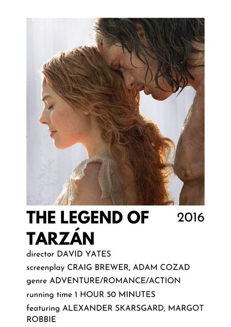 Tarzan Poster, The Legend Of Tarzan, Legend Of Tarzan, Tarzan Movie, Posters Minimalist, Movies Posters, Girly Movies, Film Posters Minimalist, Alexander Skarsgard