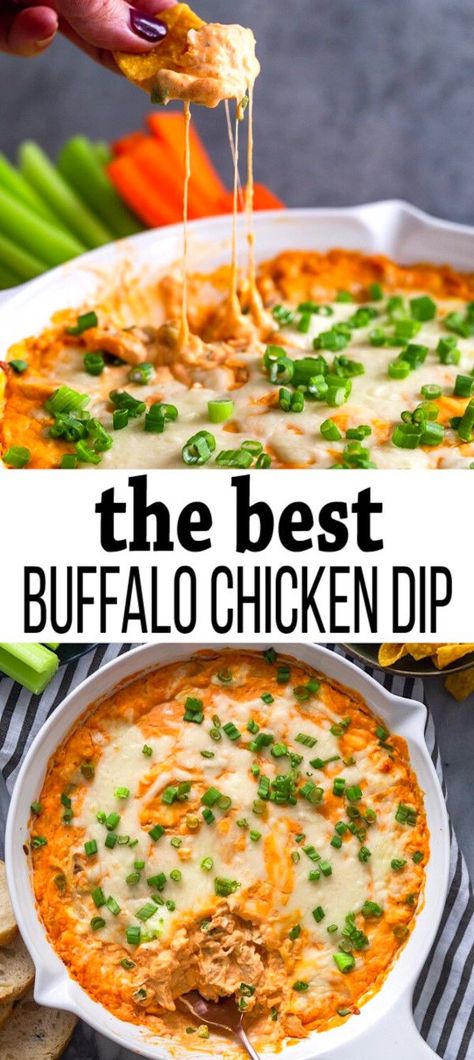 The Best Buffalo Chicken Dip, Best Buffalo Chicken Dip, Buffalo Chicken Dip Oven, Healthy Buffalo Chicken Dip, Buffalo Chicken Dip Easy, Chicken Dip Recipe, Buffalo Chicken Dip Recipe, Chicken Ranch, Dip Recipes Easy