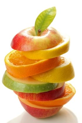 Healthy Foods, Apples, Orange, Green