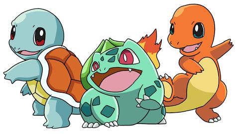 The Kanto Starters by Tails19950.deviantart.com on @deviantART Teenage Mutant Ninja Turtles Funny, Baby Pokemon, Pokemon Red Blue, Pokemon Bulbasaur, Ninja Turtles Funny, Pokemon Charmander, Pokemon Starters, Pokemon Tattoo, Pokemon Red