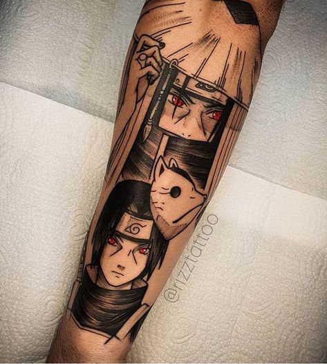 3 Me gusta, 0 comentarios - AnimeTattoo 🇺🇸🇧🇷🇻🇪🇵🇪🇯🇵🏯 (@animetatto) en Instagram: "Itachi 😍😍😍 is beautiful @rizztattoo 😍😍😍 i love 👌 Follow me and Tag your. Otaku Friends to the best…" Gamer Tattoos, Manga Tattoo, Naruto Tattoo, Anime Tattoo, Gaming Tattoo, Anime Tattoos, Forearm Tattoos, Blackwork Tattoo, A Tattoo