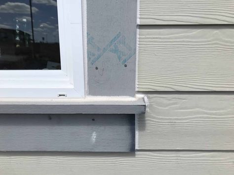 Wood Window Sill, Exterior Wood Trim, Exterior Window Sill, Window Sill Trim, Exterior Window, Window Trim Exterior, Vinyl Trim, Pvc Windows, Metal Tile