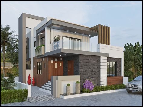 Open Terrace Elevation Design, Front Open Terrace Elevation, Open Tarrace Elevation, Balcony Elevation Ideas, Terrace Elevation Design, Open Terrace Ideas Balconies, Open Terrace Ideas, House Design Classic, Modern Exterior House