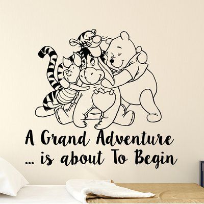 Classic Winnie The Pooh Nursery, Baby Room Wall Decals, Winnie The Pooh Decor, Forest Room, Pooh Nursery, Adventure Wall, Unique Decals, Winnie The Pooh Nursery, Classic Winnie The Pooh