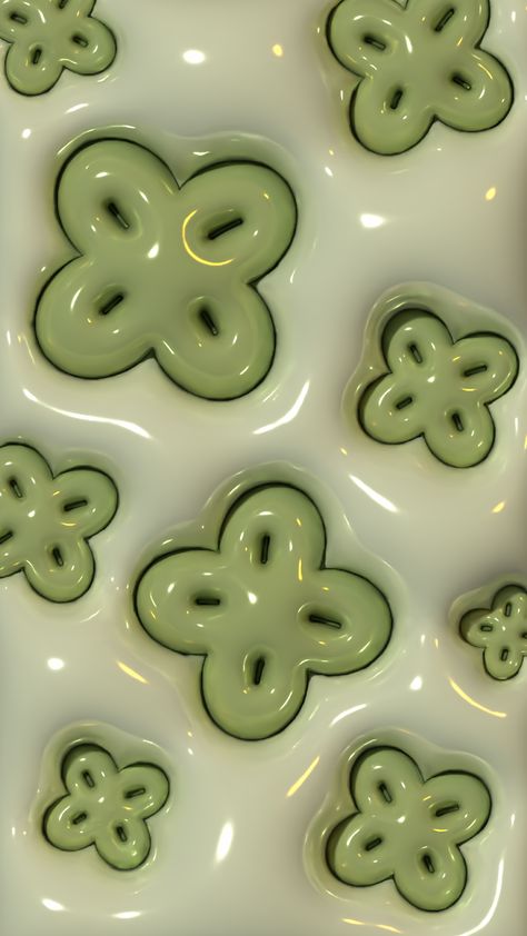 3d cute aesthetic phone iPhone wallpaper lockscreen clover green St Patrick's Day Wallpaper, Shelves For Small Spaces, Green Vibe, St Patricks Day Wallpaper, 3d Wallpaper Cute, 3d Wallpaper Iphone, Day Wallpaper, Floating Corner Shelves, Jelly Wallpaper