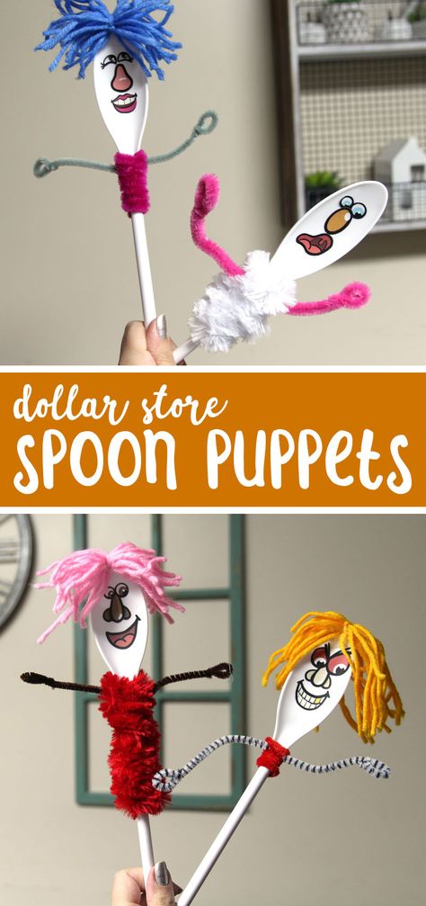 Flower Wall Decor Ideas, Spoon Puppets, Koala Craft, Theatre Crafts, Weather Crafts, Puppets For Kids, Puppets Diy, Group Crafts, Origami For Beginners