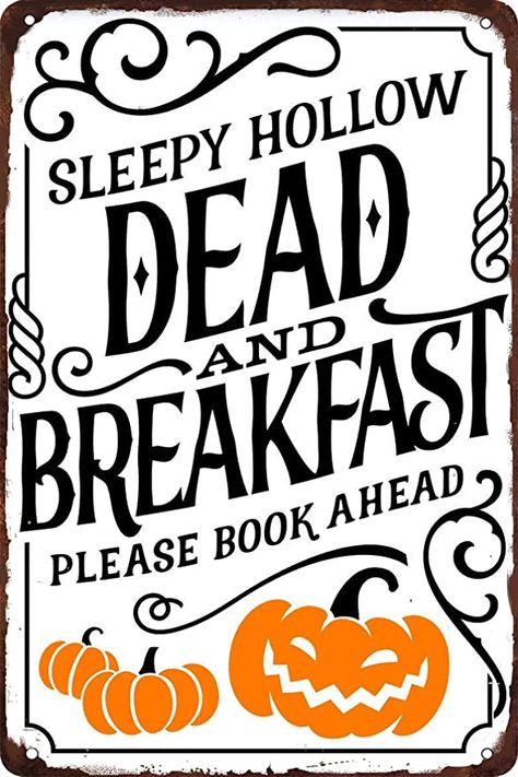 Decor For Coffee Shop, Kitchen Sign Diy, Dead And Breakfast, Coffee Shop Kitchen, Vintage Halloween Cards, Fall Drawings, Halloween Decals, Halloween Kitchen, Shop Kitchen