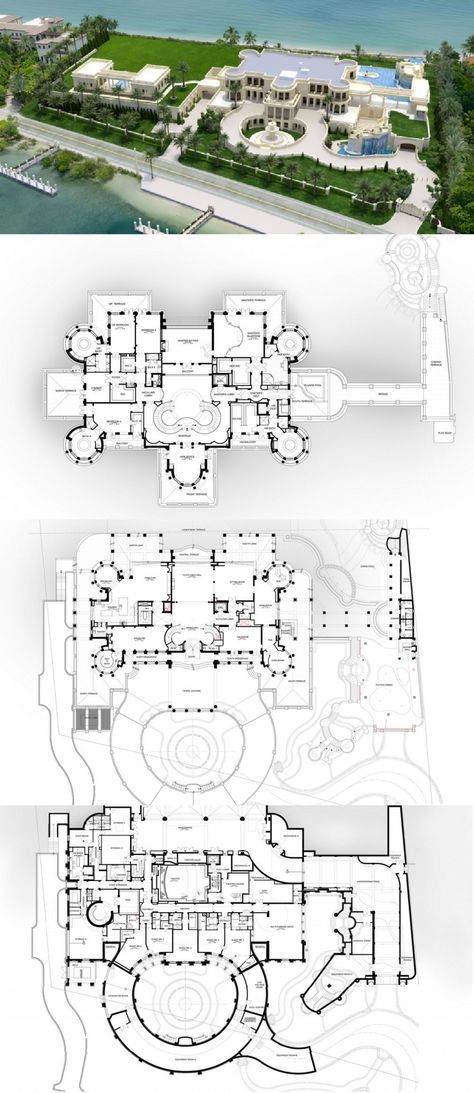 Floor Plans To The 60,000 Square Foot Le Palais Royal Oceanfront Mega Mansion In Hillsboro Beach, FL! Royal House Plan, Castle Mansion Floor Plan, Classic Mansion Floor Plan, Oceanfront House Plans, Beach House Mansion Floor Plans, Mega Mansions Floor Plan Luxury, Modern Mansion Layout Floor Plans, Mansion Floor Plan Luxury Houses Modern, Modern Mansions Luxury Floor Plans