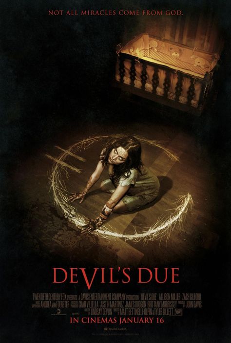 Devil's Due (2014) movie poster Scary Movies To Watch, Devil's Due, Horror Movies List, Newest Horror Movies, Beau Film, Film Trailer, رعب نفسي, Film Horror, Best Horror Movies