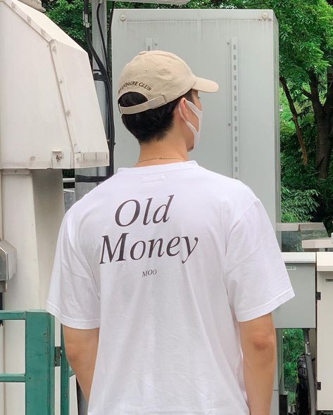 Old Money Tshirt, Money Tshirt, Simple Shirts, Old Money, Korean Fashion, Force, Ootd, Mens Graphic Tshirt, Money