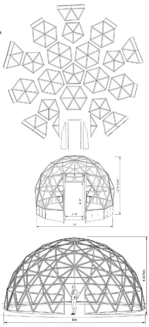 Geodesic Dome Plans, Smart Houses, Geodesic Dome Kit, Geodesic Dome Greenhouse, Geometric Dome, Dome Greenhouse, Dome Building, Geodesic Dome Homes, Dome Structure