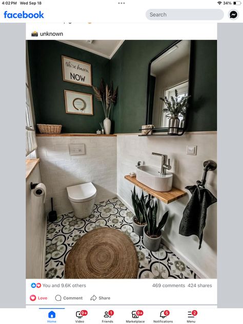 Small Downstairs Toilet, Toilet Room Decor, Small Toilet Room, Modern Small Bathrooms, Home Decor Aesthetic, Small Bathroom Makeover, Small Toilet, Bathroom Design Ideas, Bathroom Design Decor