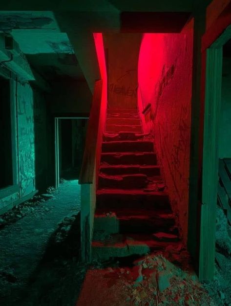 Neon Noir, Light Study, Olivia Black, Stairway To Heaven, Cinematic Photography, To Heaven, Red Light, The Brain, Abandoned Places