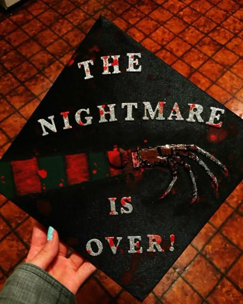 Beetlejuice Graduation Cap, Scream Graduation Cap, Rock Graduation Cap, Stranger Things Graduation Cap, Horror Movie Graduation Cap, Horror Graduation Cap, Gothic Graduation Cap, Goth Grad Cap, Video Game Grad Cap