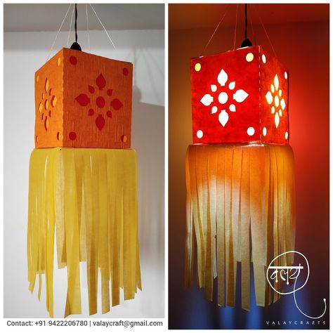 Diwali Lanterns Ideas, Diwali Lamps Handmade, Diy Diwali Lanterns, Diwali Lantern, Diya Decoration Ideas, Diwali Lamps, Handmade Lanterns, Sky Lamp, Diy Crafts Love