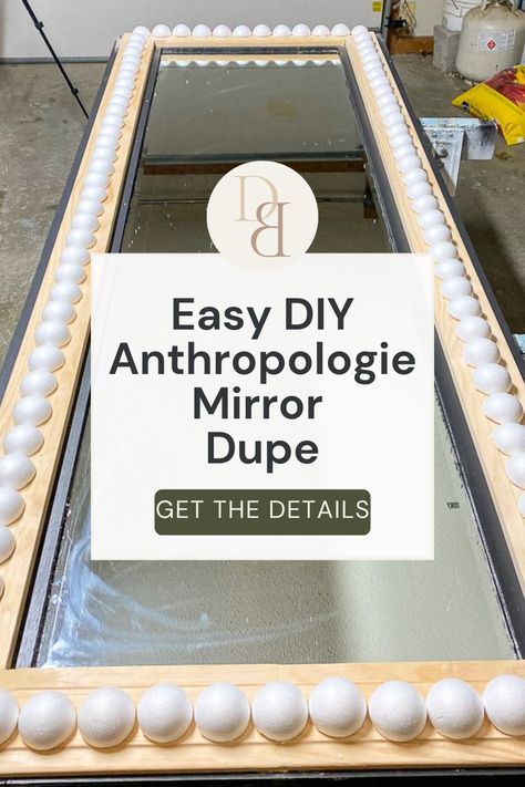 Get the Anthropologie mirror look without the cost. Check out this easy DIY full length mirror tutorial. Boho Mirror Makeover, Upcycle Mirror Ideas, Fun Mirror Ideas, Full Length Mirror Ideas, Diy Round Mirror Frame Ideas, Long Mirror Diy, Mirror Redo Diy, Mirror Border Diy, Large Mirror Diy