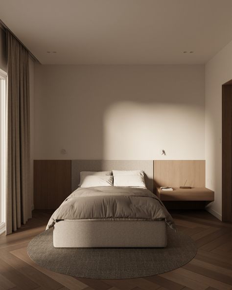 Wooden bedroom. Natural warmth by selecting wood as the primary material for the dry areas, creating a cozy ambiance. For the wet areas, I opted for terrazzo, to ensure durability with elegance. What do you think? Design and Render : @aymen_zkg Software : Blender 2024 #interiordesign #minimal #minimalstyle #minimalinterior #design #designer #bedroom #bedroomdesign #minimalism #interiordesigner #beige #beigeaesthetic #render #renderlovers #renderzone #archviz #archdaily #archilovers #hous... Designer Bedroom, Wooden Bedroom, Cozy Ambiance, Arch Daily, Minimalism Interior, Beige Aesthetic, Cozy Bedroom, Minimal Fashion, Bedroom Design